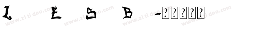 Lower East Side Bold字体转换